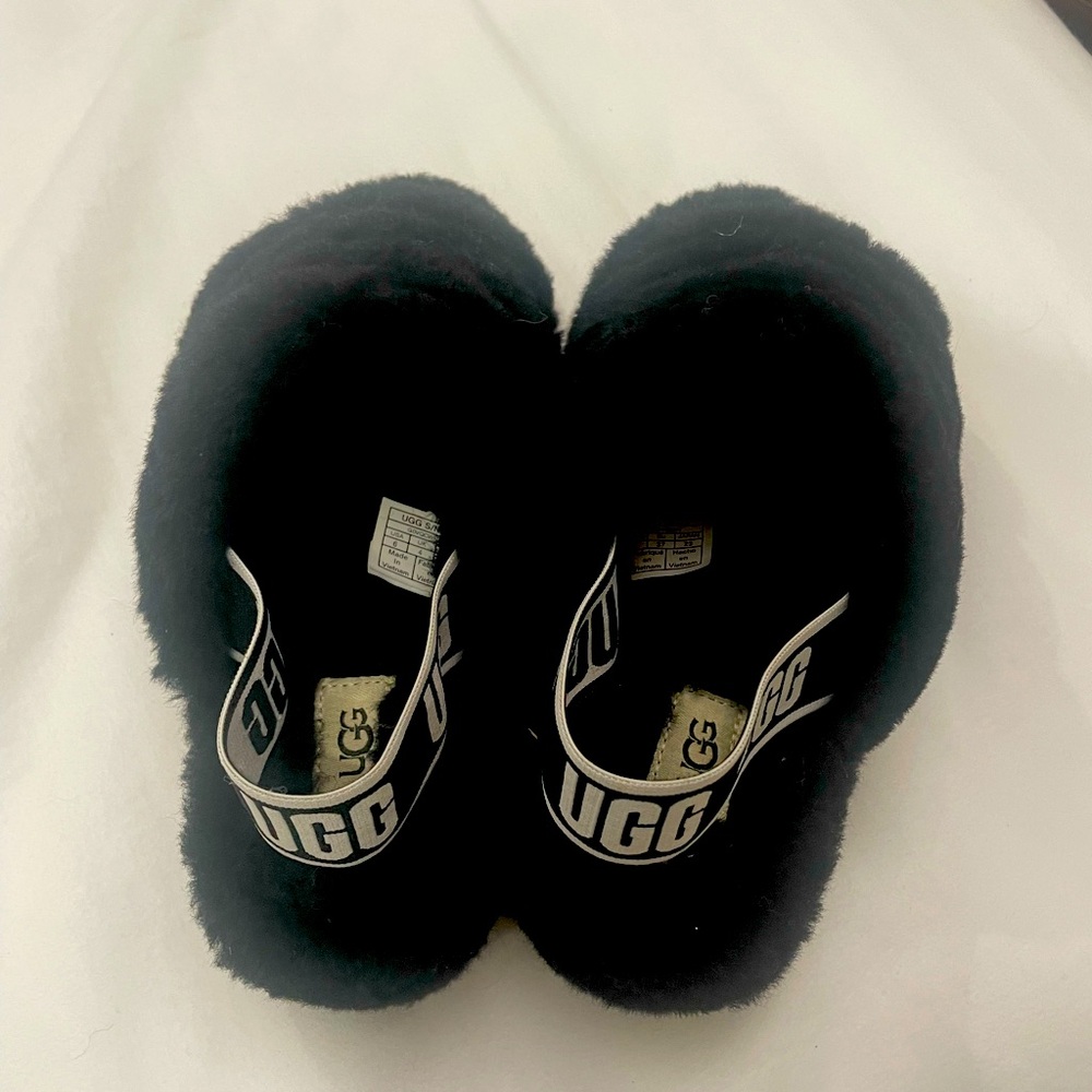 Uggs fuzzy slip ons